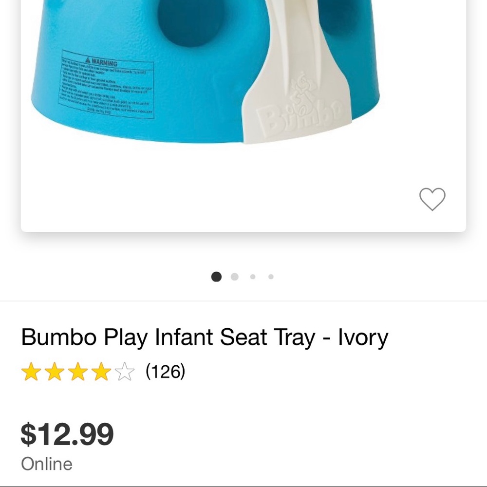 Bumbo play infant seat with tray. - Picture 3 of 7
